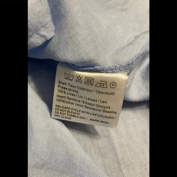 Malvin Light Blue Tunic/Mini Dress Linen - Picture 7 of 9